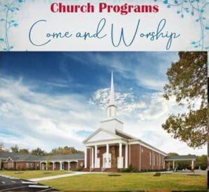 Church programs come and worship flyer