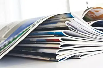 A Pile of Files Placed in a Pile Stock Image