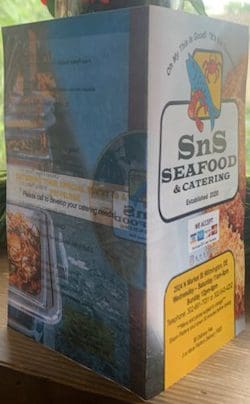 Sin's 4 Page Menus for sale in San Diego, California.