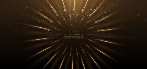 A golden INVITATIONS burst on a black background.